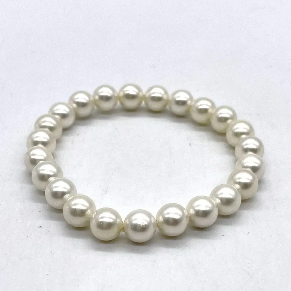 Faux Pearls Stretch Bracelet